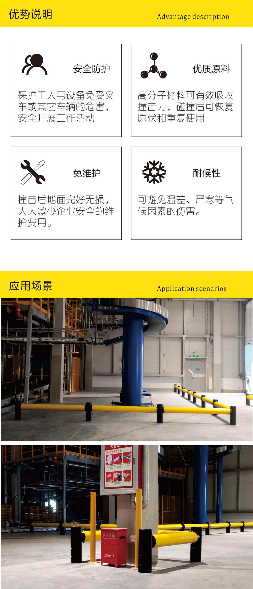 组合安全护栏结构与规格图